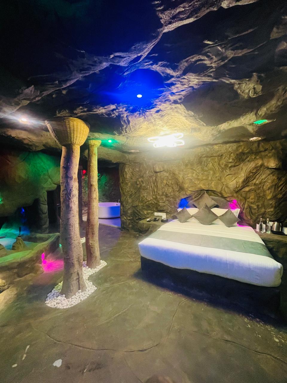 Cave House interior carved into the hillside
